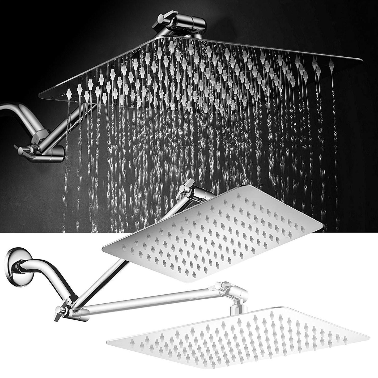 Đầu vòi sen áp suất cao siêu mỏng G1 / 2 hình vuông 8 inch