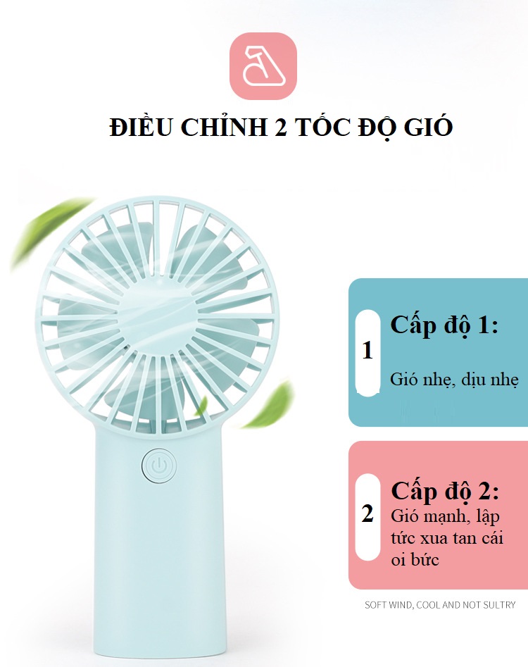 Quạt Mini Cầm Tay D1183 Nhỏ Gọn Tiện Ích