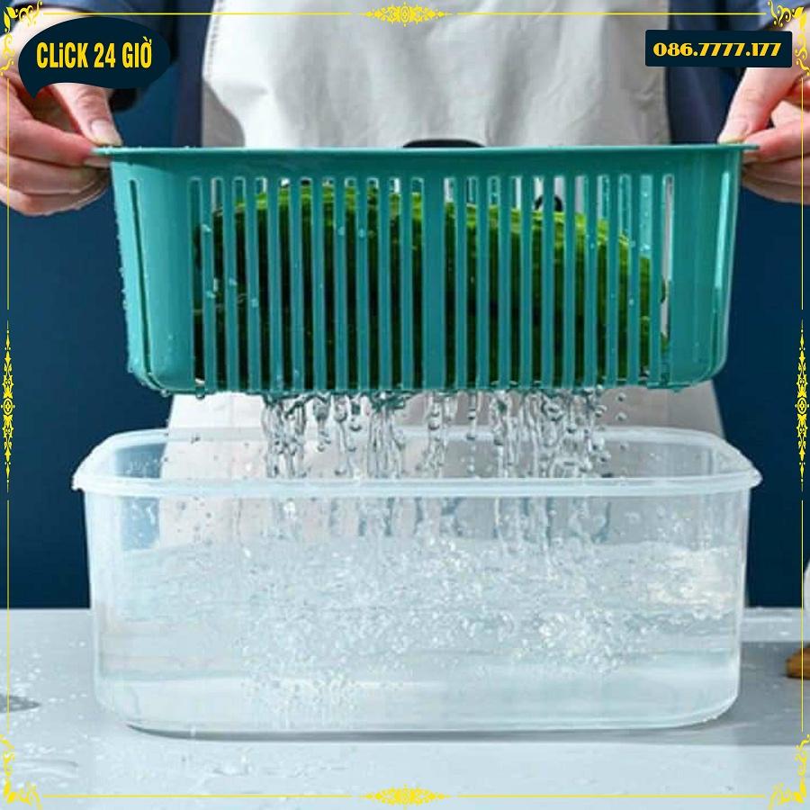 Bộ 5 Hộp Đựng Thực Phẩm Tiện Dụng - Có Khay Ráo Nước
