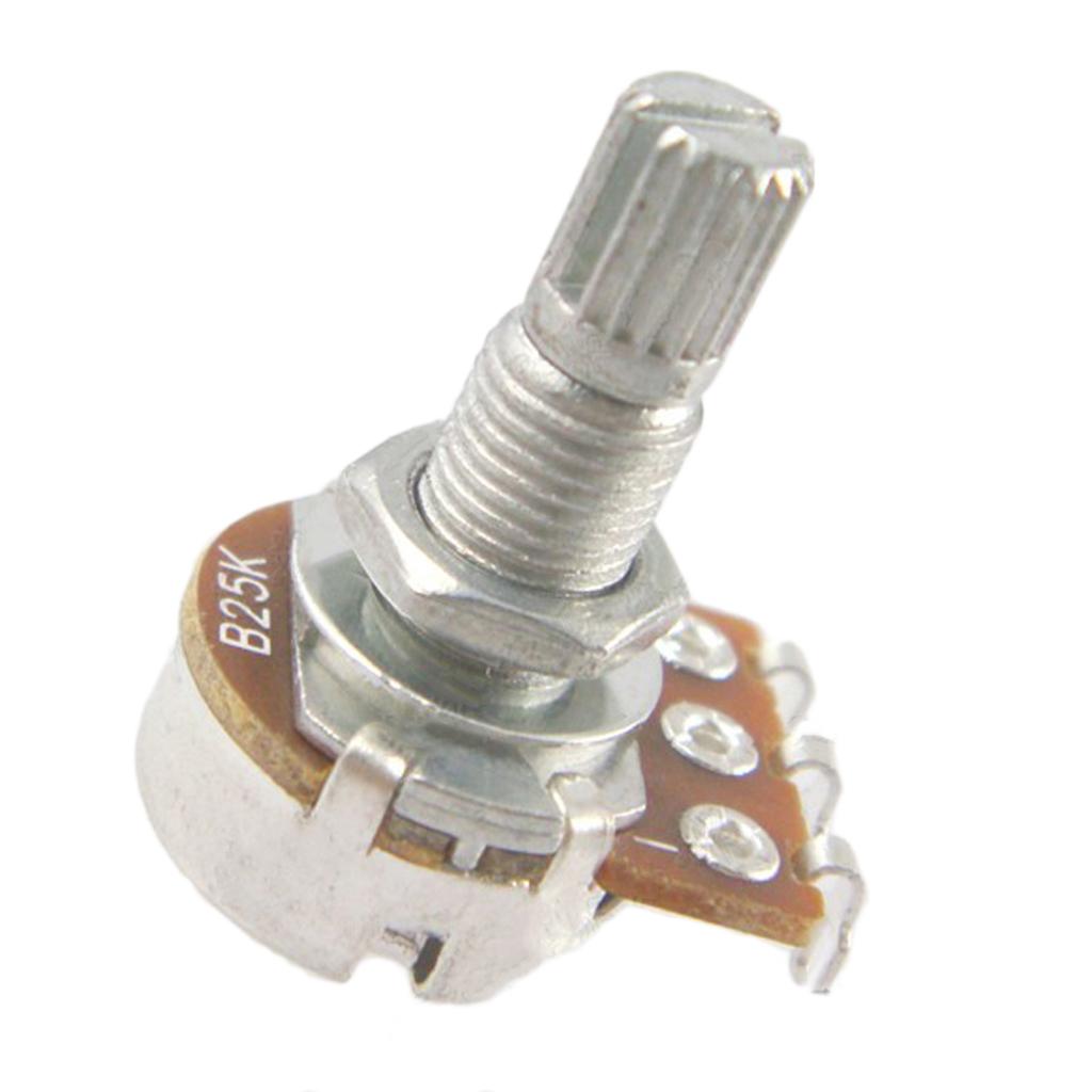 10Pcs B25K Audio Taper Push/Pull Pot Potentiometer for Guitar/Bass Accessory