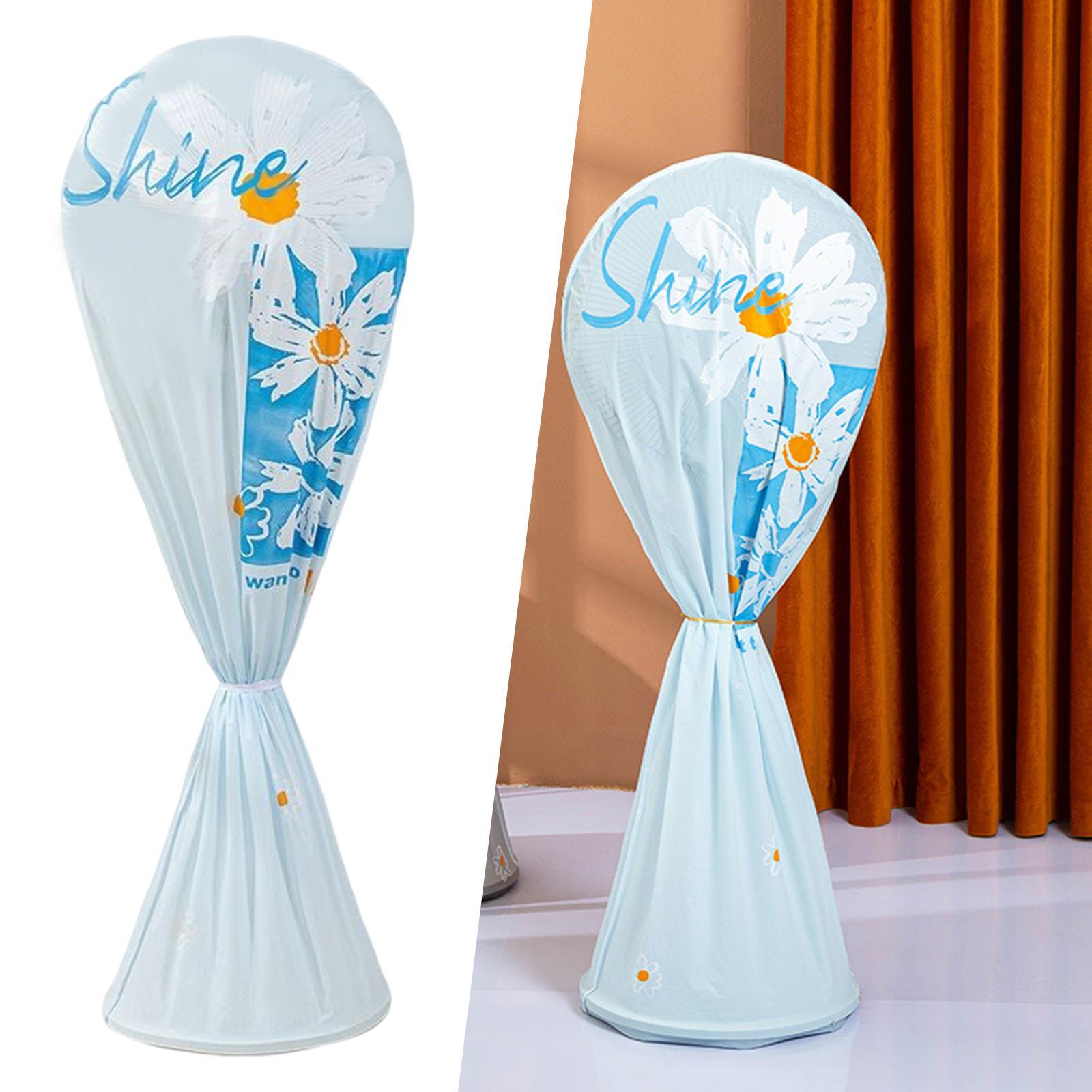 Floor Fan Waterproof Dustproof Cover Protective Gray Long