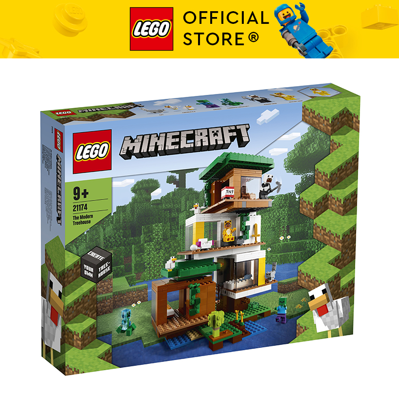 LEGO Minecraft 21174 Nhà Cây Hiện Đại (909 chi tiết)