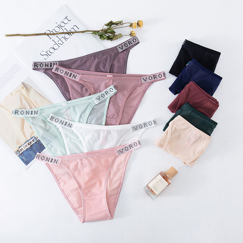 Combo 5 Quần Lót Nữ Lưới Tàng Hình Dây Đính Đá Voronin Q8152 – Thoáng Mát, Sexy, Sang Trọng