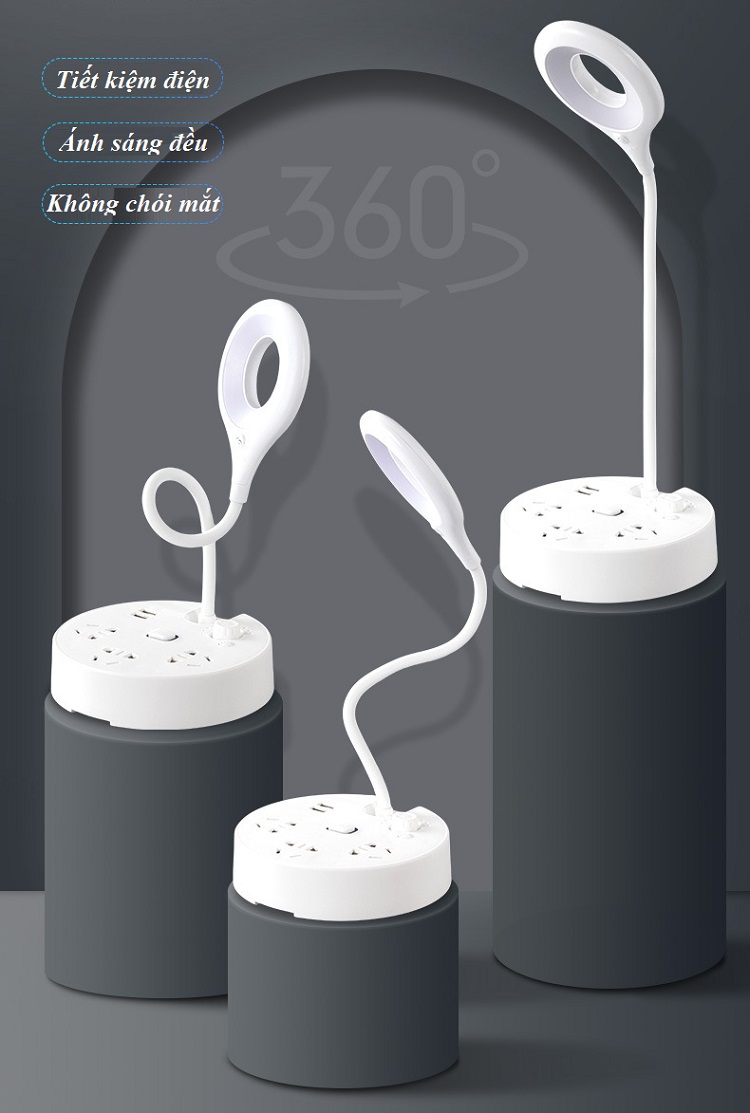 Ổ cắm chống sét đa năng R8 Tích hợp 3 ổ cắm điện + 2 cổng USB sản phẩm không thể thiếu cho ngôi nhà thông minh của bạn