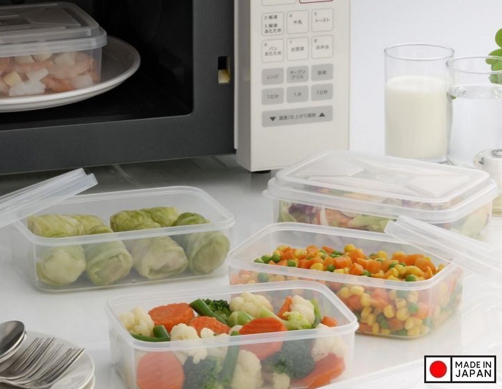 Hộp đựng thực phẩm Inomata MW-2 (0.8L) - Made in Japan
