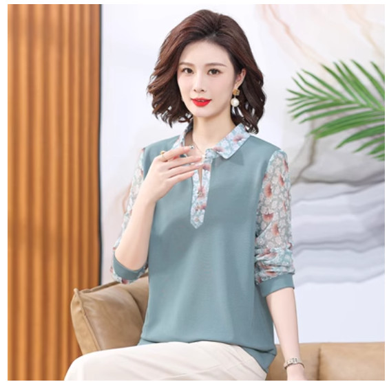 Áo Sơ Mi Mùa Xuân Thời Trang Cho Mẹ SM85 - Hàng Quảng Châu Cao Cấp