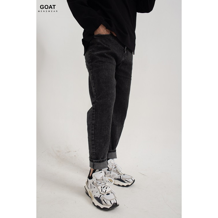 Quần Jean Nam Cao Cấp Co Giãn Nhẹ, Quần Dáng Côn GOAT MENSWEAR