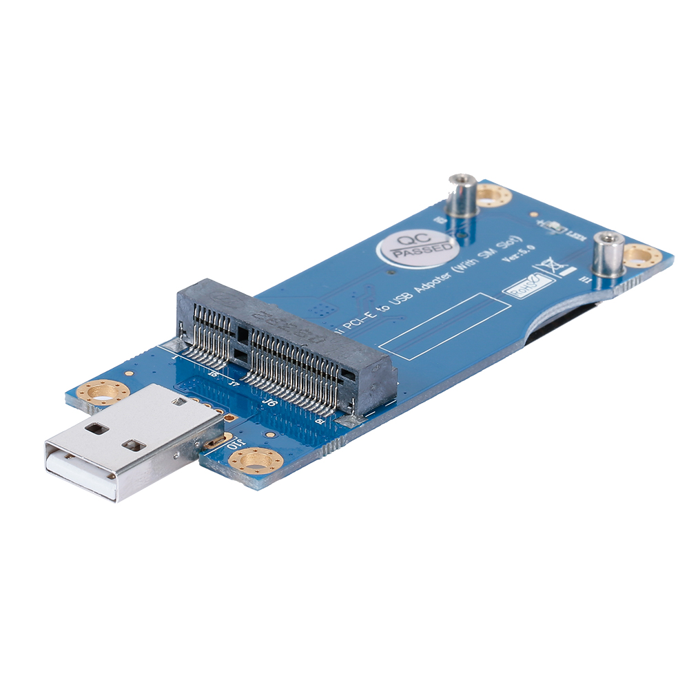 Thẻ Chuyển Đổi 3g / 4g Mini PCI-E Sang USB Wwan Với Khe Cắm Thẻ Sim