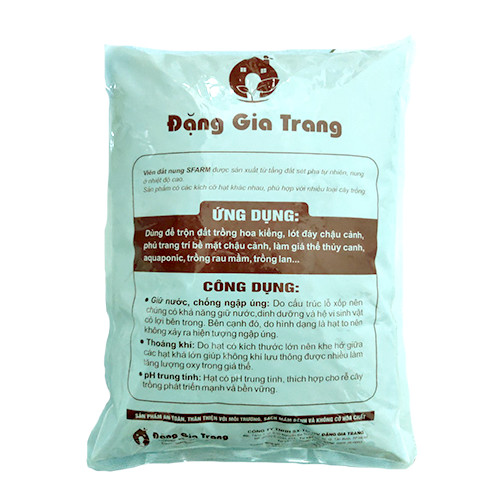 TÚI 5 DM3 - VIÊN ĐẤT NUNG (SỎI NHẸ) SFARM - SIZE 5-10 MM - THÍCH HỢP SỬ DỤNG CHO THỦY CANH, AQUAPONIC, NUÔI CÁ - TRỘN VỚI ĐẤT GIÚP THÔNG THOÁNG