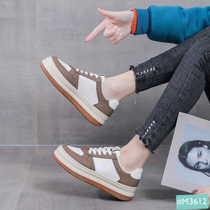 Giày Thể Thao Sneaker Nữ Bánh Mì MINSU M3612 Style Hàn Quốc Độn Đế 5cm Cực Đẹp Khi Đi Chơi, Học