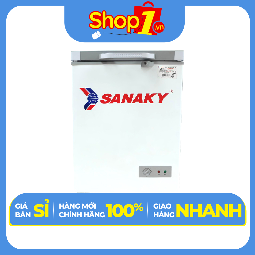 TỦ ĐÔNG MINI SANAKY 100 LÍT VH-1599HYKD ĐỒNG (R600A) - HÀNG CHÍNH HÃNG - CHỈ GIAO HCM