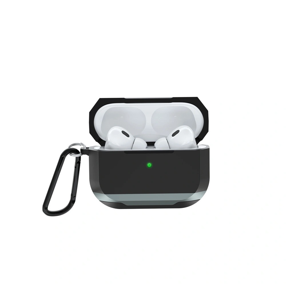 Hộp đựng tai nghe chống sốc Wiwu Defender Watch Case cho Airpods Pro có khóa chống rơi, chống mất, bảo vệ an toàn 360 độ - Hàng chính hãng