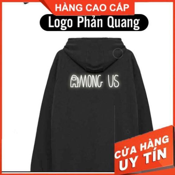 Áo Hoodie Among US TRUST NO ONE + Sau Lưng in PHẢN QUANG (SIÊU SALE)