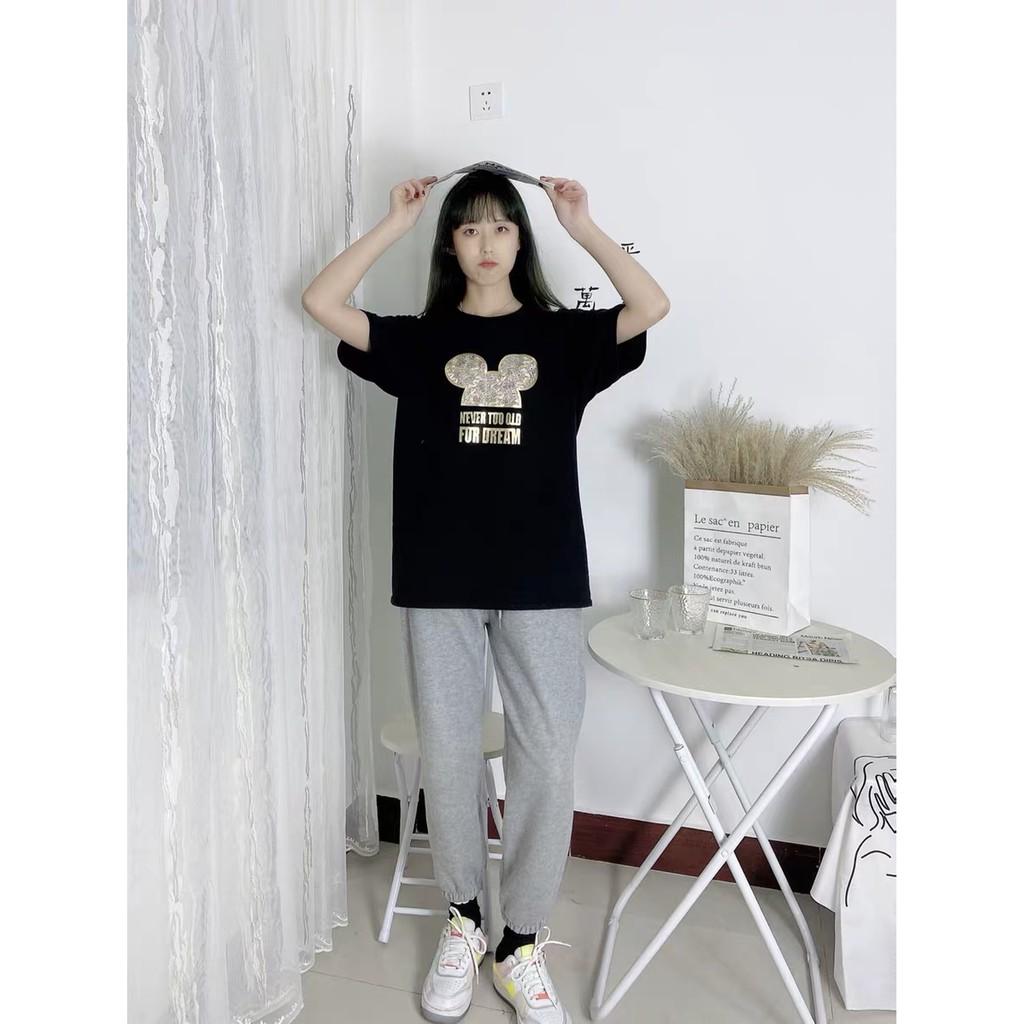 Áo thun Never Too Old rộng tay lỡ A38
