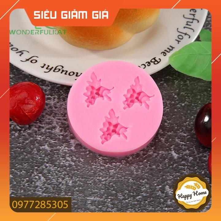 Khuôn silicon 3D 3 chùm nho nhỏ tạo hình rau câu, trang trí bánh kem