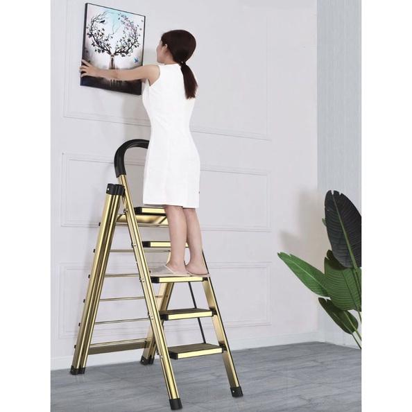 Thang Kiêm Giàn Phơi Quần Áo Drying Ladder Hợp Kim Nhôm - màu Bạc