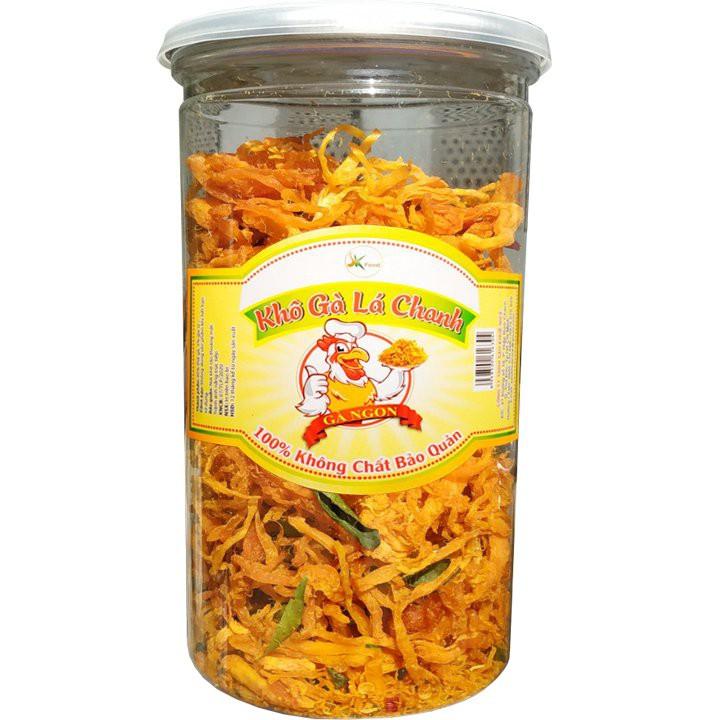 KHÔ GÀ LÁ CHANH HIỆU SK FOOD MỖI HŨ 200G