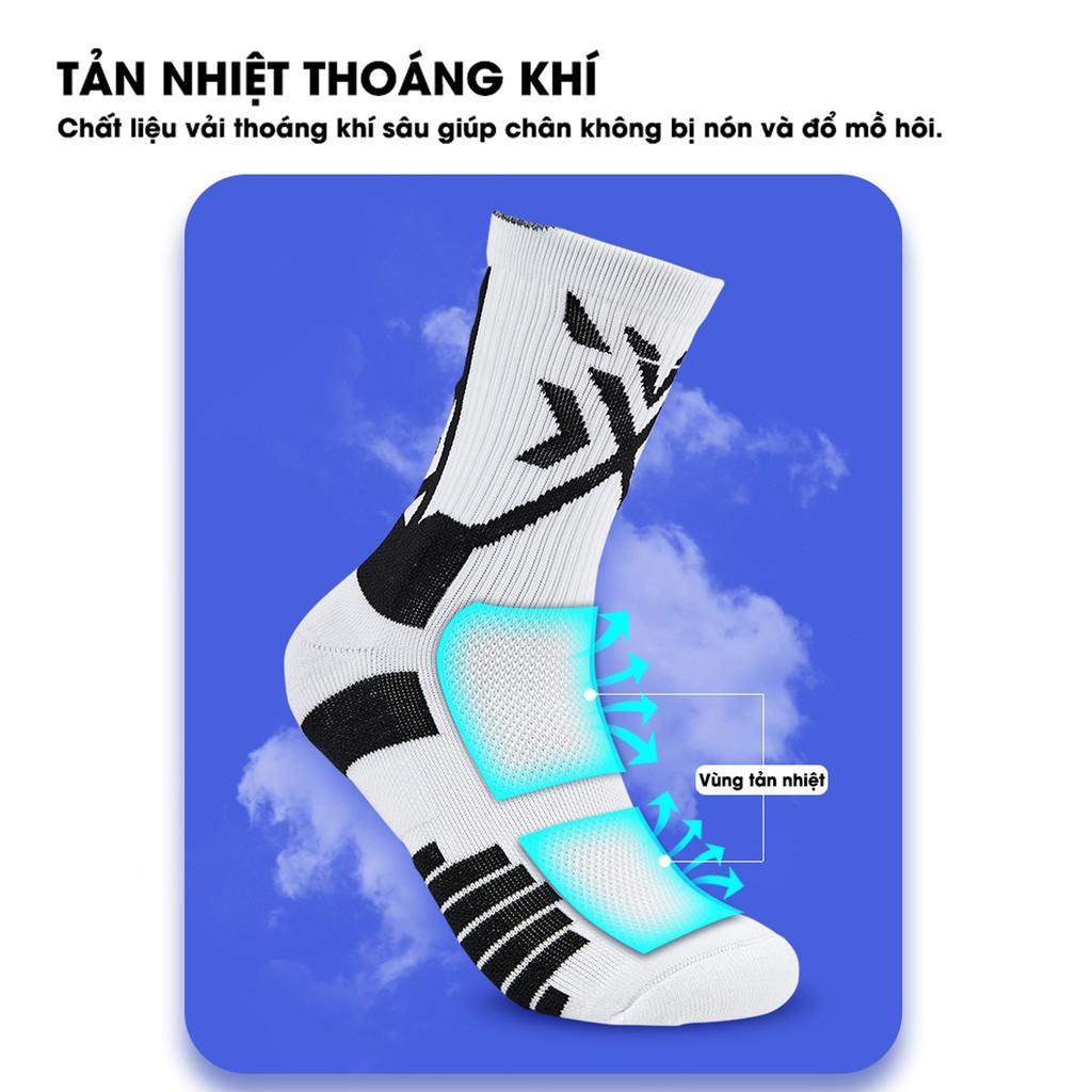 Tất Cổ Cao Có Đệm Chân Chơi Thể Thao Veidoorn VT006