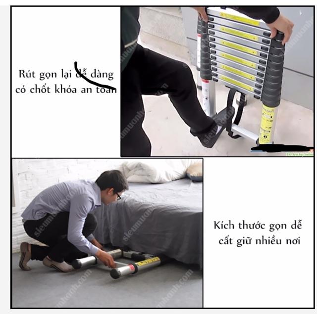 Thang Nhôm Rút Đơn cao cấp, chuyên dụng