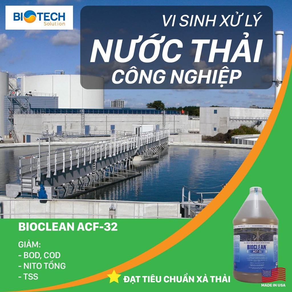 Hàng Mỹ - Vi Sinh Xử Lý Nước Thải Công Nghiệp, Đa Ngành Bioclean ACF-32 -Chai Gallon= 3,785 lít