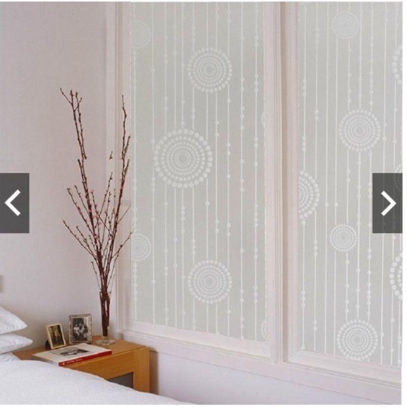 2 mét decal kính khổ 90cm_ giấy dán kính_ decal làm mờ kính họa tiết siêu xinh