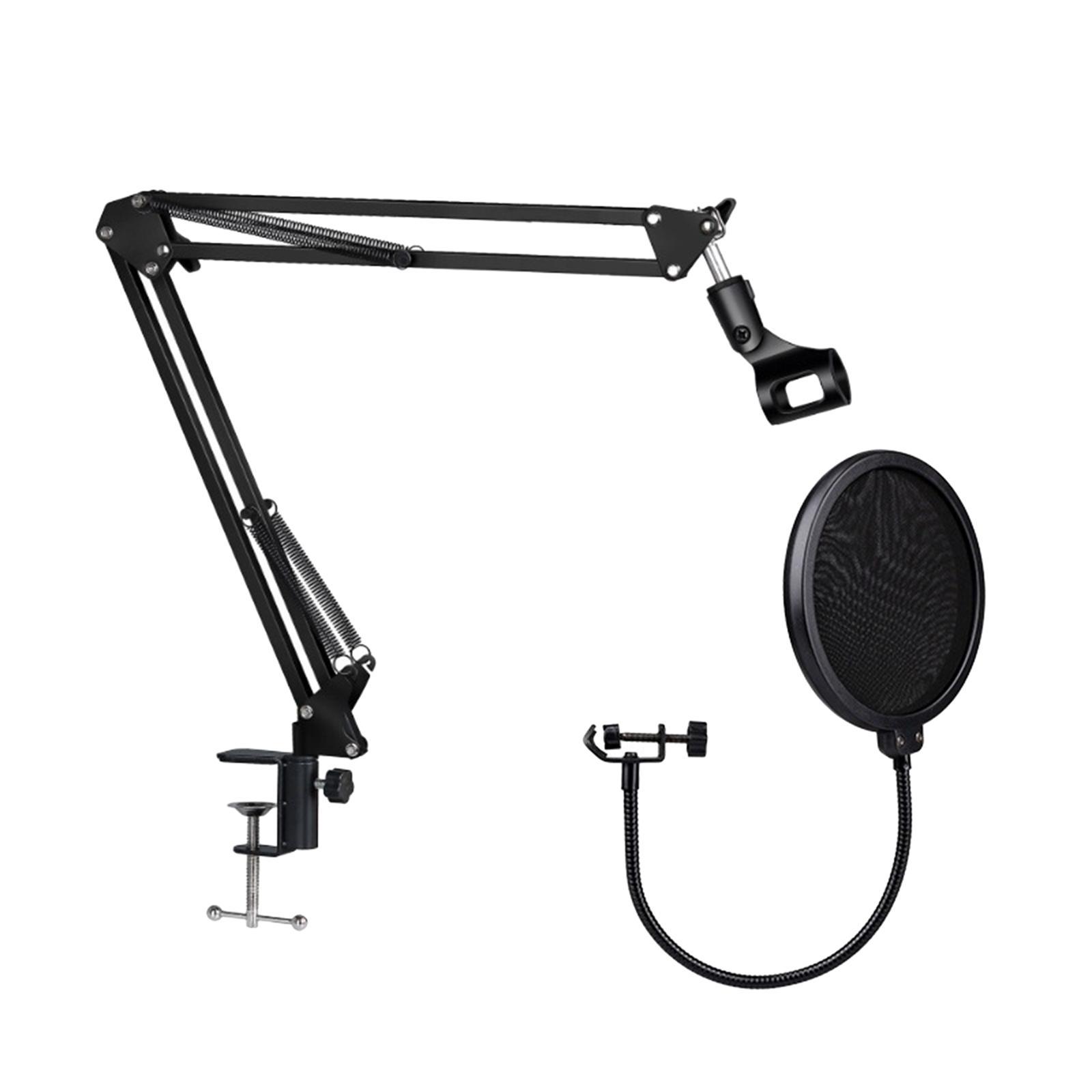 Microphone Stand Kit NB35 Recording Equipment Foldable Shock Mount for Streaming Desktop