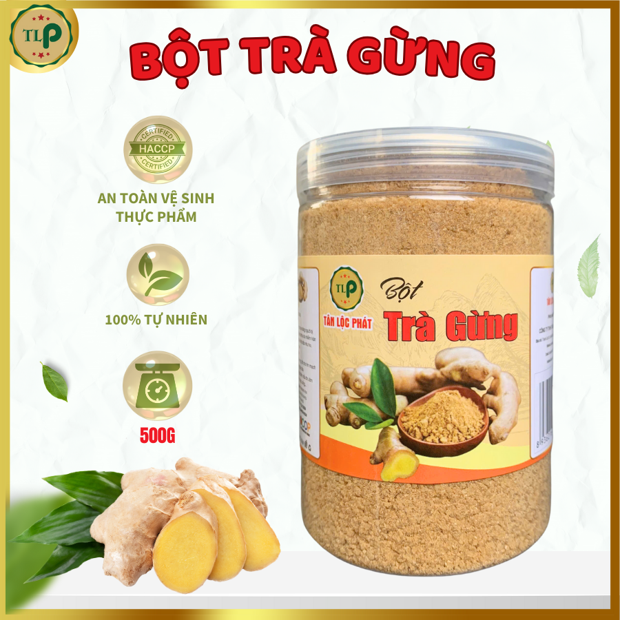 BỘT TRÀ GỪNG NGUYÊN CHẤT TÂN LỘC PHÁT HŨ 500G