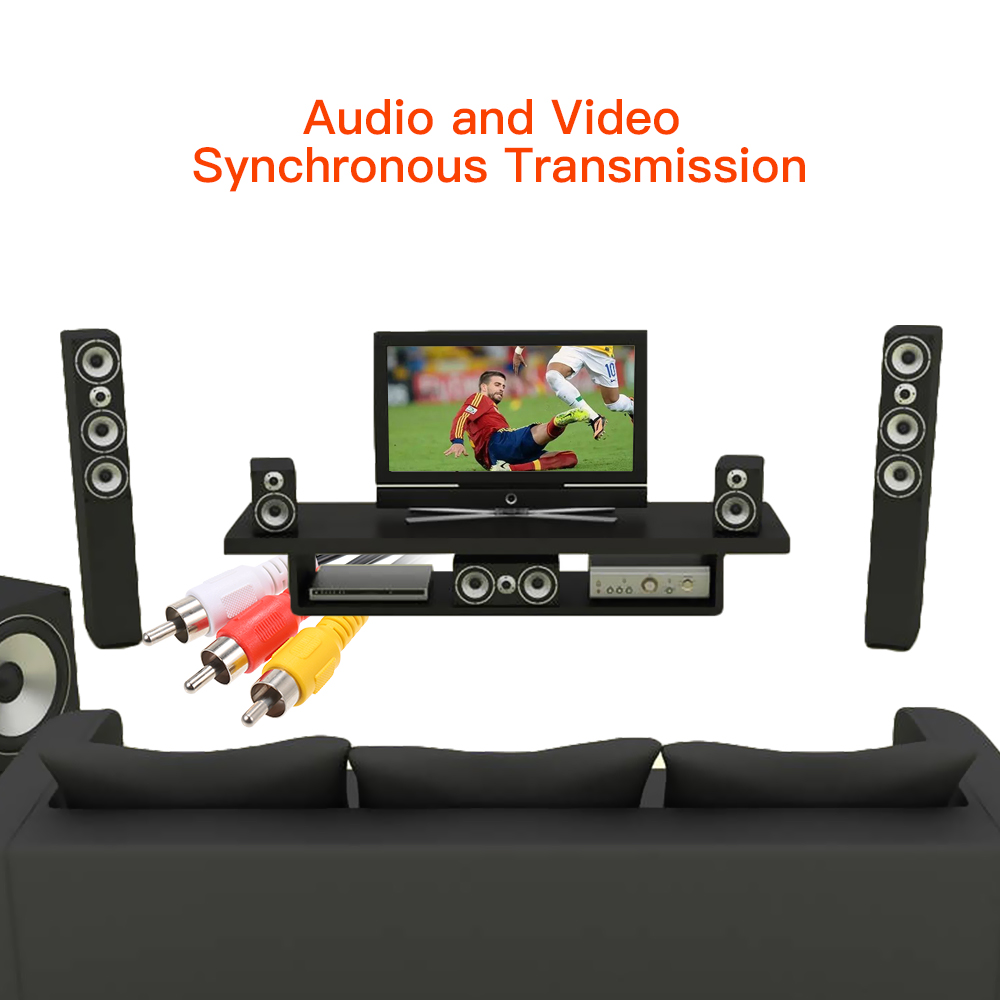 Cáp Âm Thanh 3 Male To 6 Female Cho DVD / TV / Cáp SV Stb Sử Dụng Cho Gia Đình Và Doanh Nghiệp