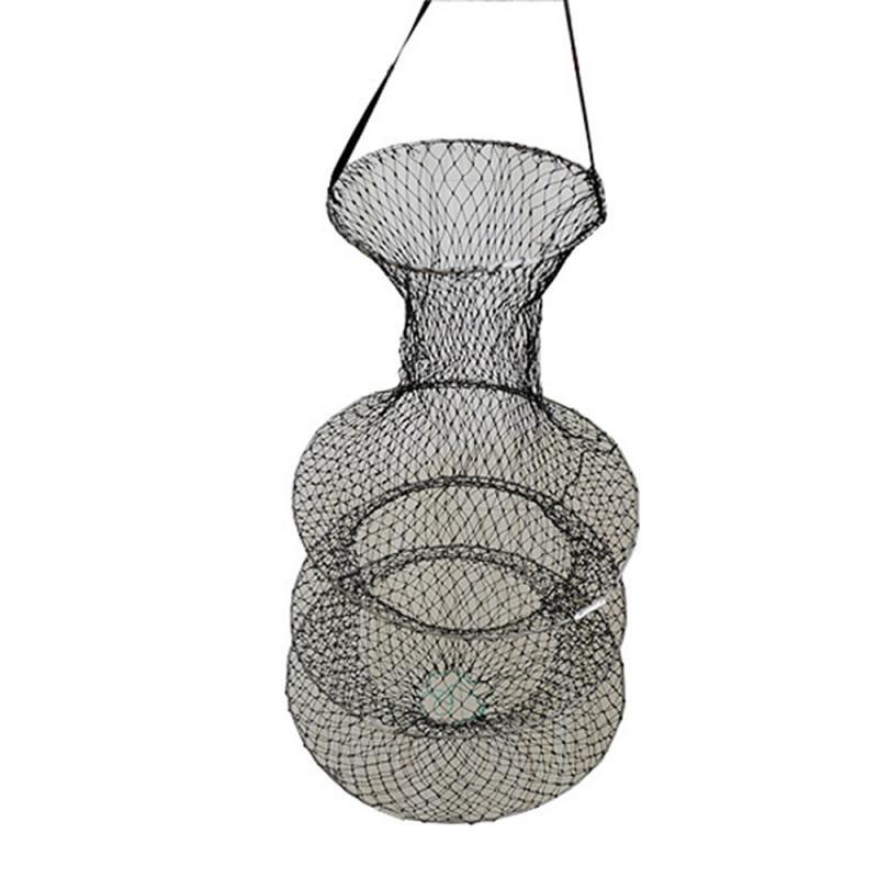 1PCS Fishing Net Cage Folding Fish Tackle Quick-drying Shrimp Net Fish Glue Shrimp Cage 60*34cm Fishing Net Tackle Accessories