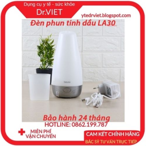 Đèn phun tinh dầu LA30 phun các hạt sương chứa tinh dầu siêu nhỏ ra không khí, giúp lan tỏa hương thơm tinh dầu nhanh