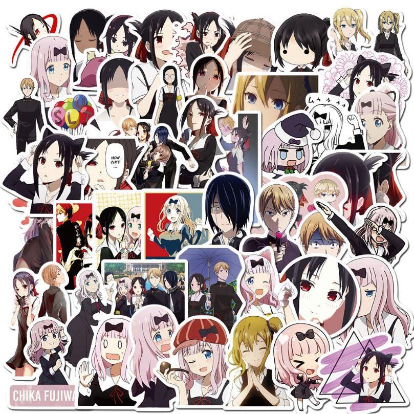 Sticker dán cao cấp anime Rimanhuiye Miss Wants Me to Confess Cực COOL ms#202