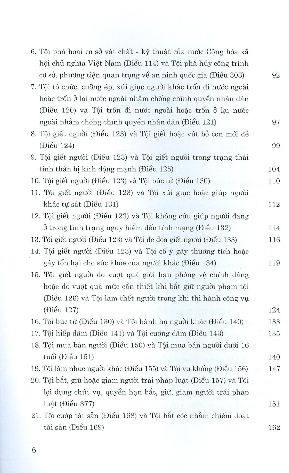 55 Cặp Tội Danh Dễ Nhầm Lẫn Trong Bộ Luật Hình Sự (Hiện Hành)