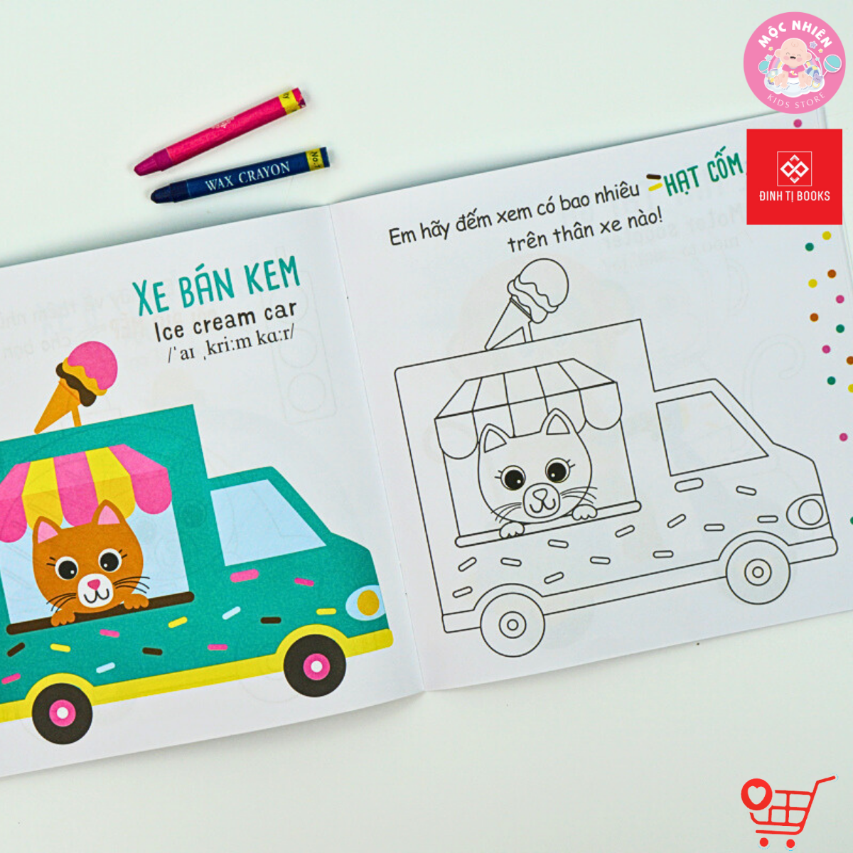 Sách Tô Màu Ngộ Nghĩnh – Đinh Tị Books (Nhiều chủ đề cho bé 3 - 6 tuổi)