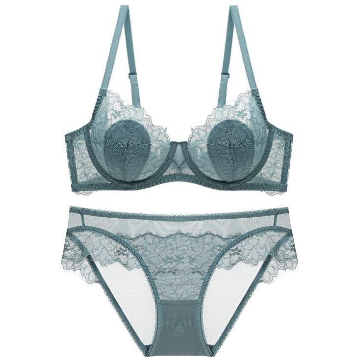 Bộ Đồ Lót Nữ Ren Mềm Có Gọng Đệm Lót Mỏng Sexy Quyến Rũ Định Hình Và Nâng Ngực Dành Cho Ngực Lớn, Áo Lót Không Đệm  S398