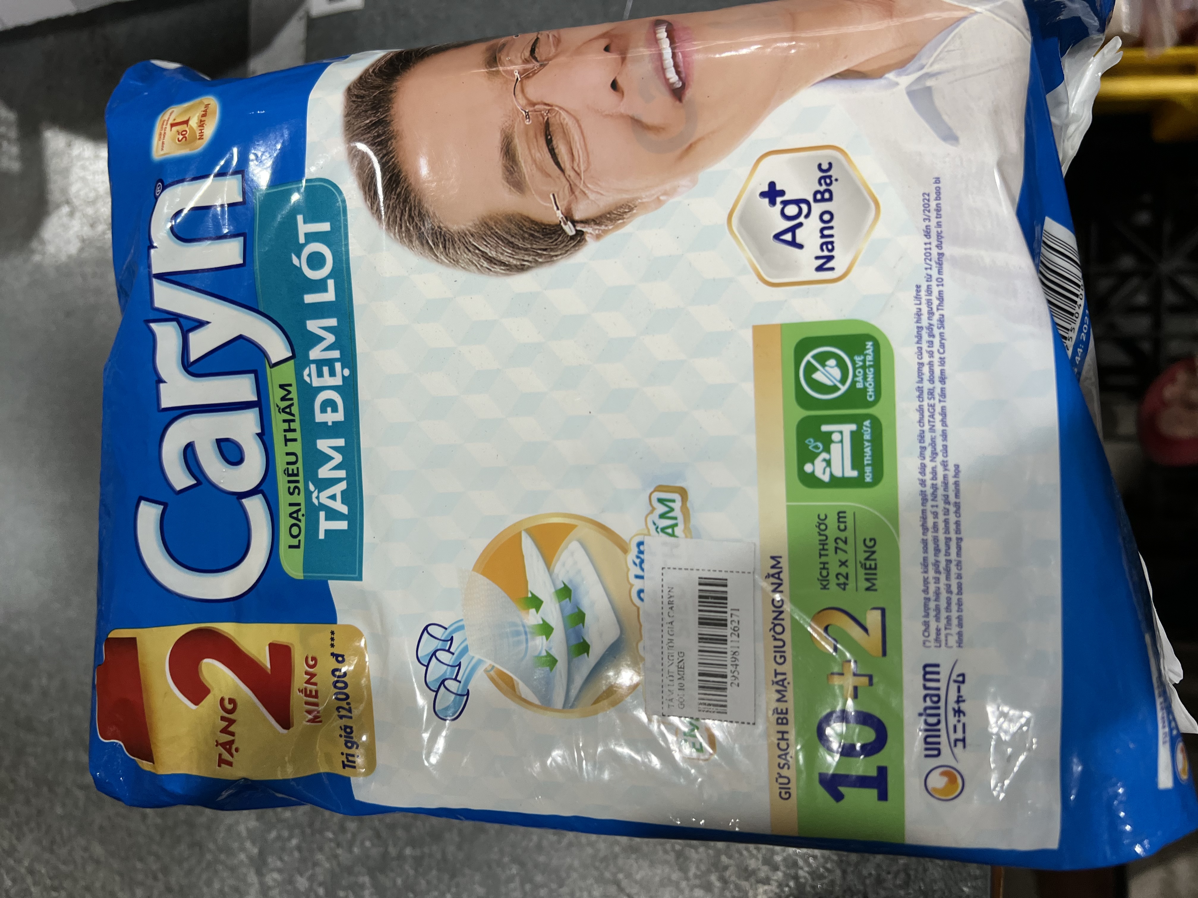TẤM LÓT NGƯỜI GIÀ CARYN GÓI 10 MIẾNG