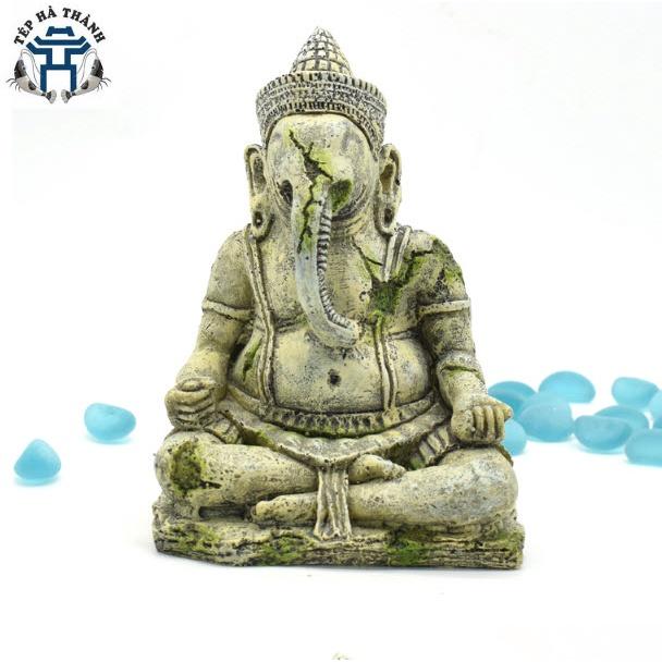 Tượng Thần Voi GANESHA - Tượng Trang Trí Bể Cá Cảnh, Bể Thủy Sinh