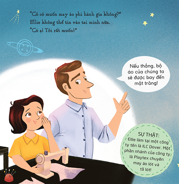 Sách tranh song ngữ Bộ áo phi hành gia - ehomebooks
