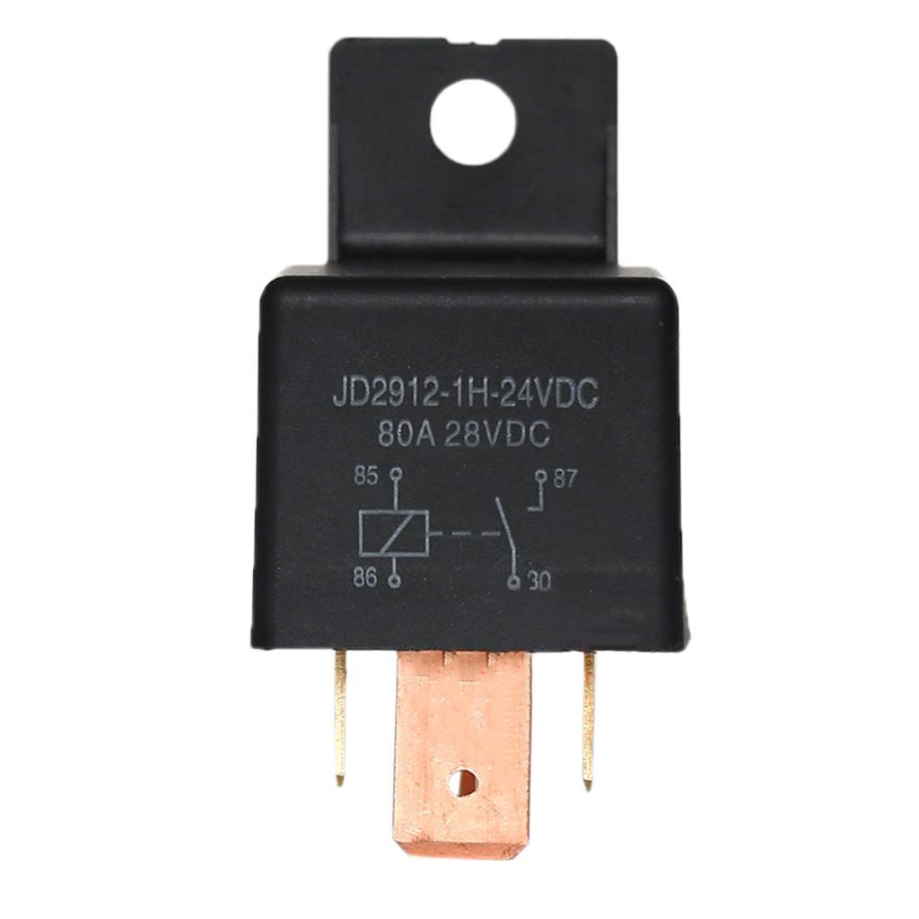 2 Pieces Car Truck High Current 80A 28V 5 Pin SPDT Relay Changeover Switch