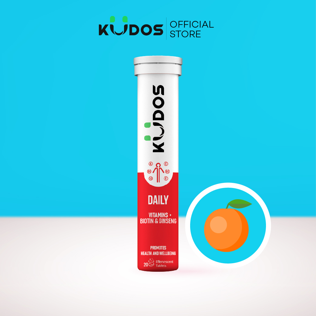 Combo Tiết Kiệm - Viên sủi vitamin tổng hợp KUDOS DAILY + Viên sủi KUDOS VITAMIN C 1000MG (20 viên/ Tuýp)
