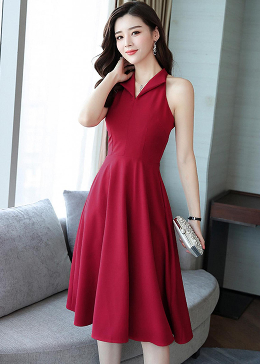 Đầm Xòe Đắp Chéo