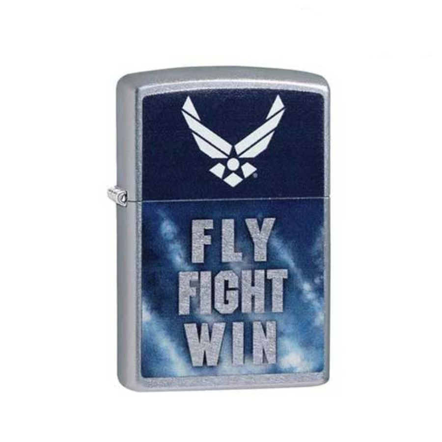 Bật Lửa Zippo 29383 – Zippo Us Air Force – Fly Fight Win Street Chrome