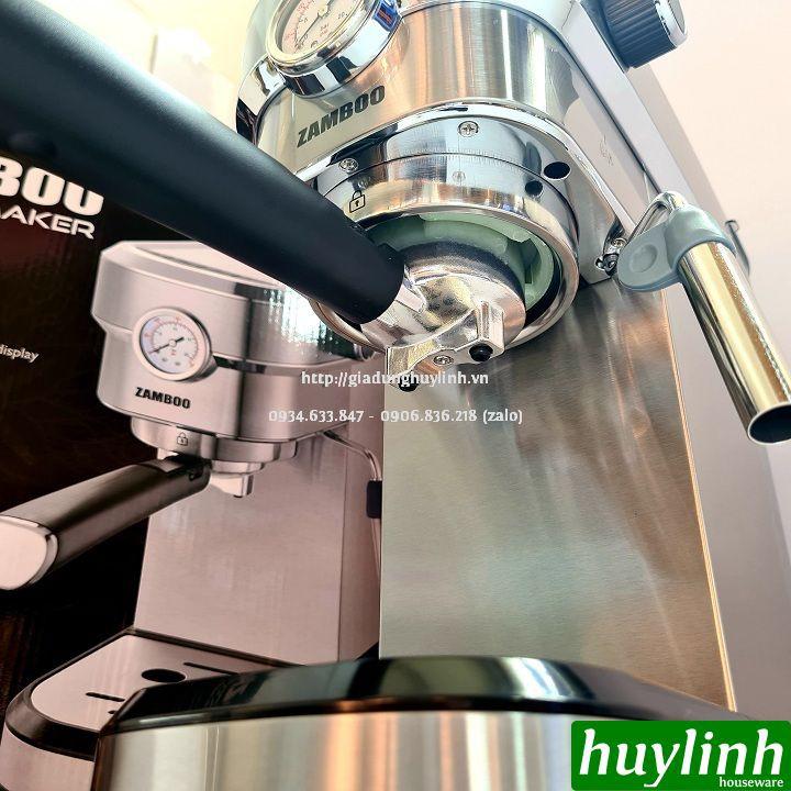 Máy pha cà phê Espresso Zamboo ZB-95AT + Tặng Máy Xay ZB-100GR - Hàng chính hãng