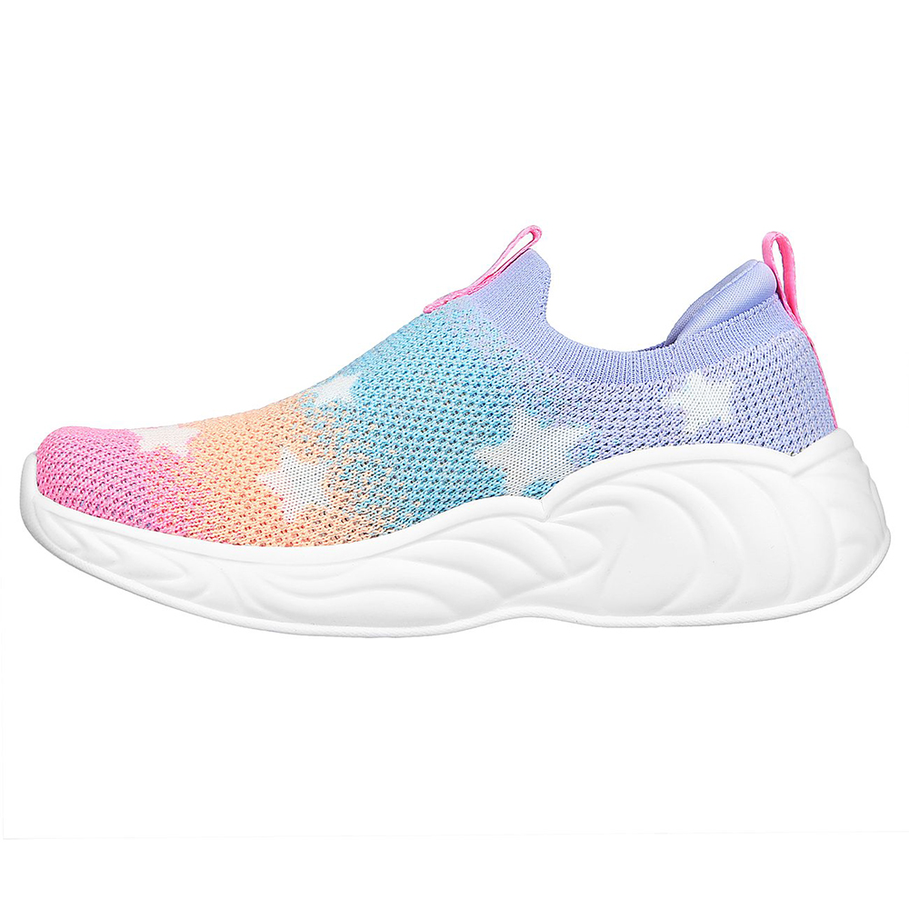 Skechers Bé Gái Giày Thể Thao Thường Ngày, Đi Học S-Lights Unicorn Dreams Sherbert Stars Air-Cooled Memory Foam Bio-Dri, Lights, Magical Collection, On/Off Button, Thematic - 302328L-MLT