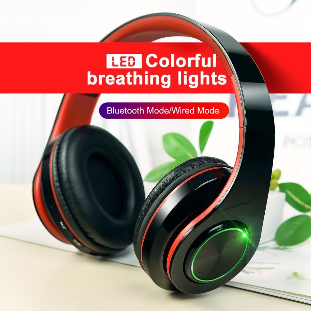 Blutooth Lớn Casque Âm Thanh Cordless Wireless Headphone Tai Nghe Auriculares Bluetooth Tai Nghe Cho Máy Tính Điện Thoại Đầu PC Với Mic