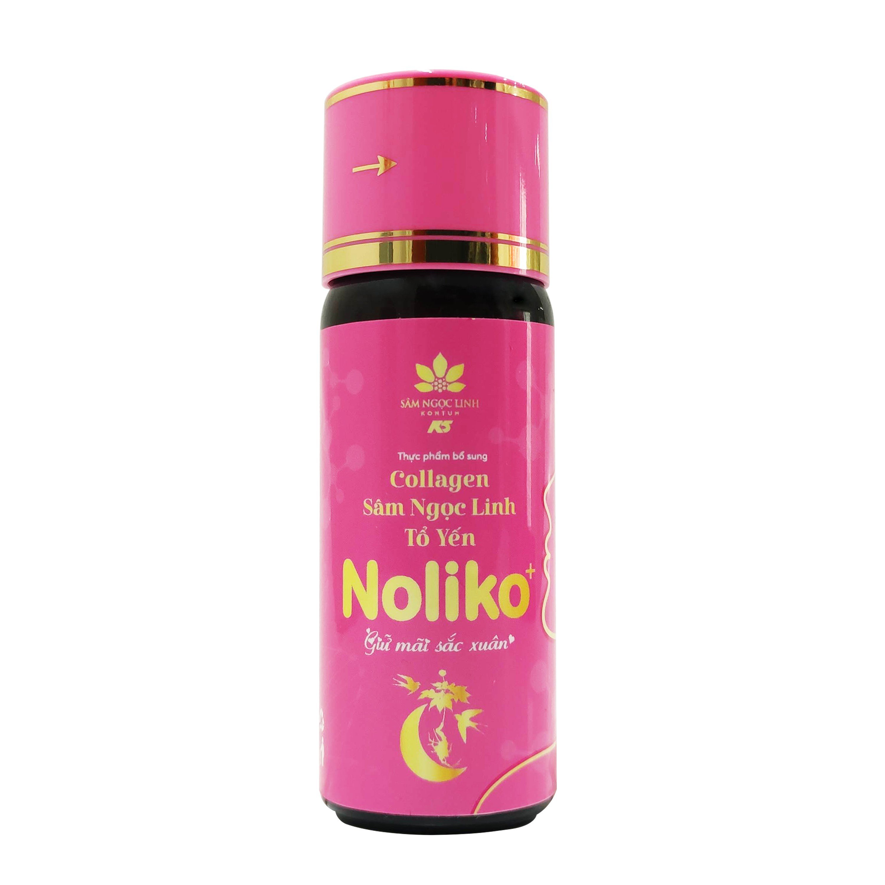 Nước Uống Collagen Noliko Yến Sâm Ngọc Linh Kon Tum K5 Hộp 6 chai - 50 ML/ Chai