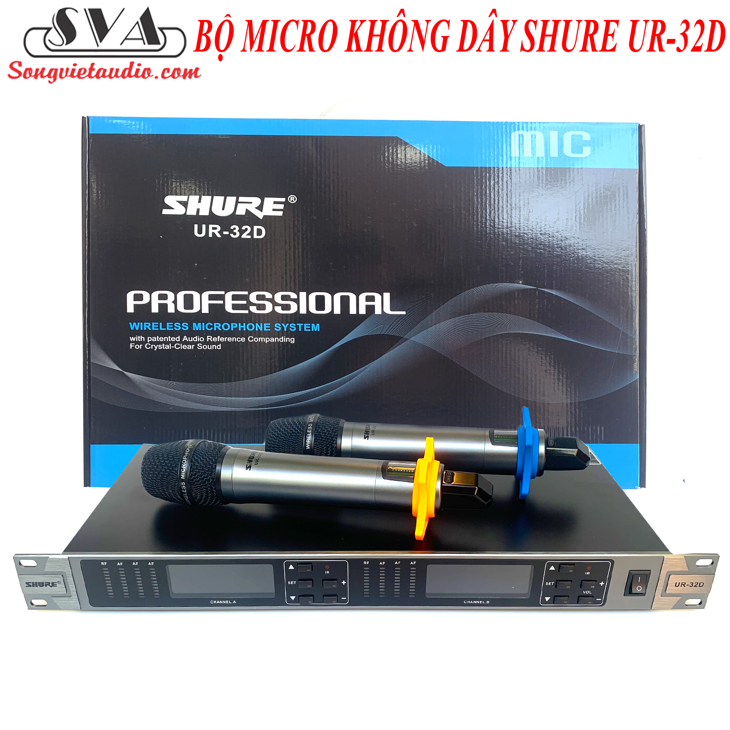 BỘ MICRO KARAOKE KHÔNG DÂY SHURE UR-32D