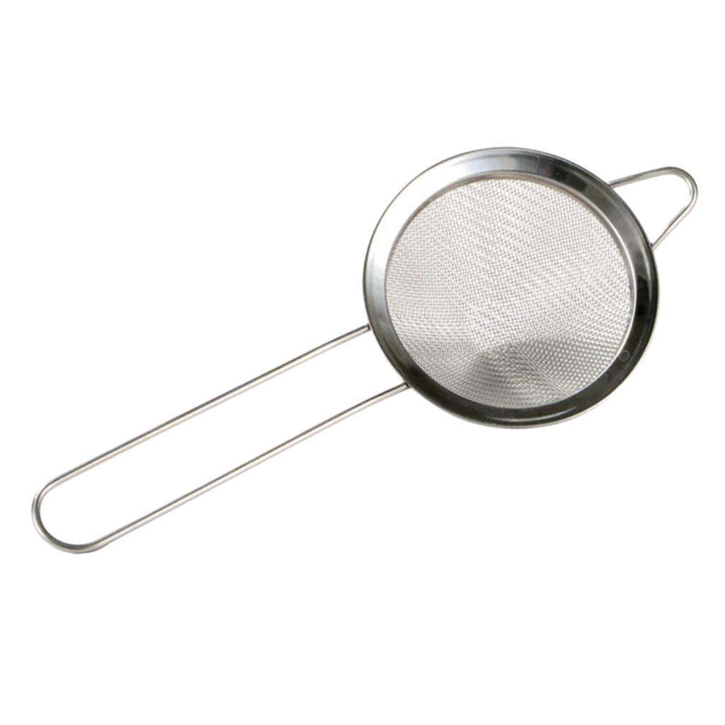 3x Fine Mesh Wine Cocktail Strainers with Long Handle Bar Bartender Tool