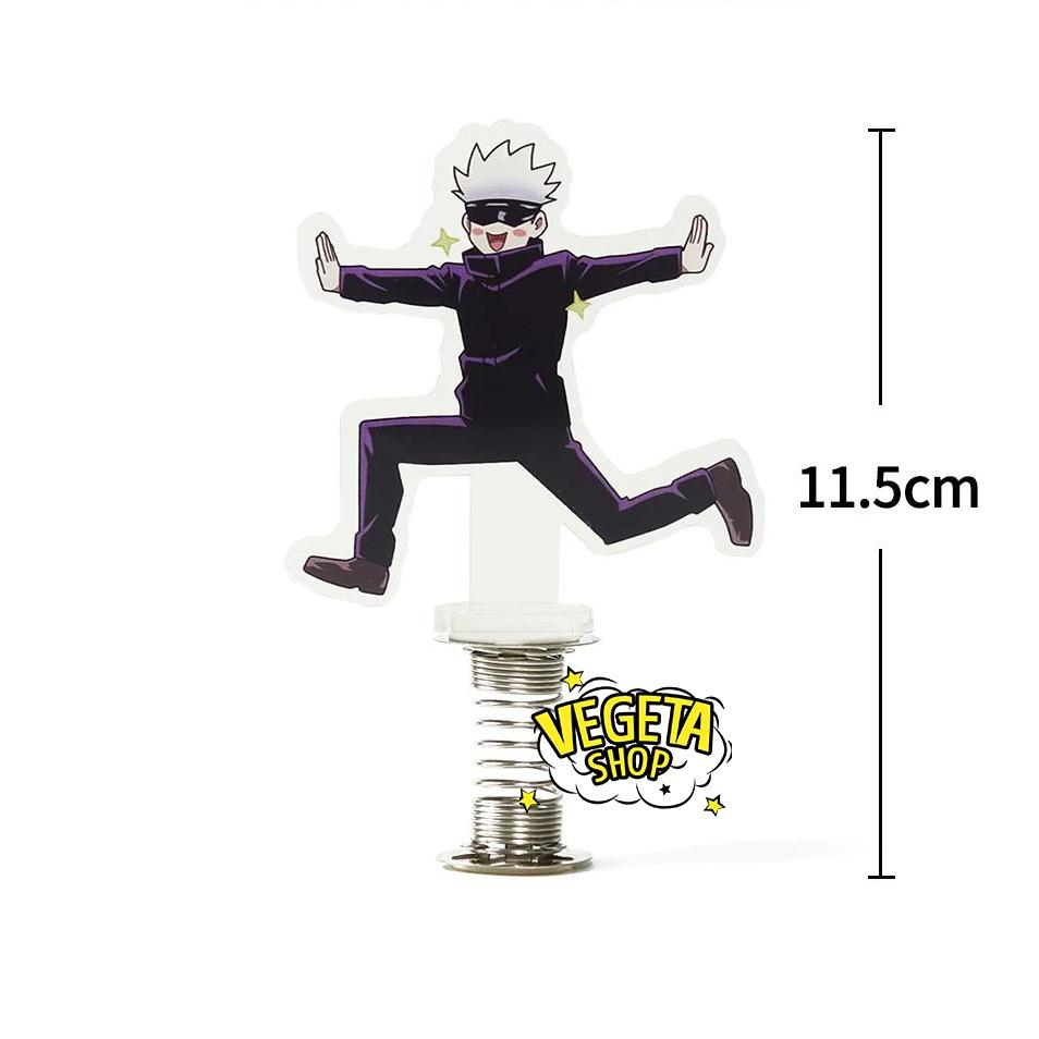 Mô Hình Tượng Standee Acrylic Mica 2 mặt Gojo Satoru Toge Inumaki lò xo lắc lư - Jujutsu Kaisen Chú thuật hồi chiến
