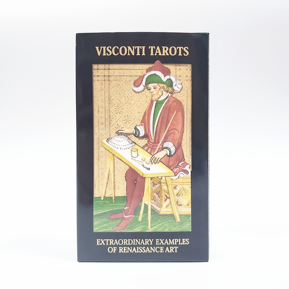 Bộ Bài Visconti Tarot 7x12 Cm Tặng Đá Thanh Tẩy