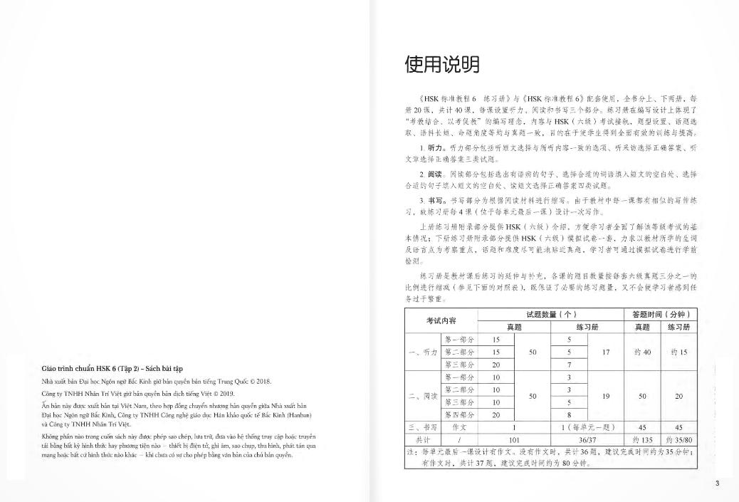 Giáo Trình Chuẩn HSK 6 - Sách Bài Tập - Tập 2 (Tái Bản 2024)